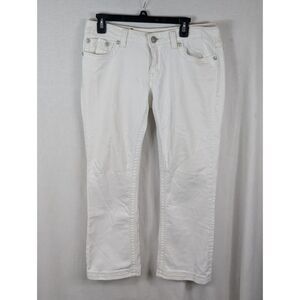 Miss Me Mid Rise Bootcut Jeans JD1001B17 White Women's Size 31